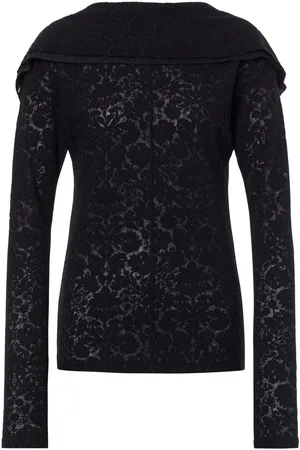 Serafini Bluse mit Spitzendetail