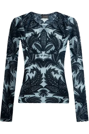 Etro Beflocktes Tülltop
