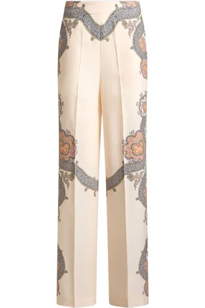 Etro Year of Snake Palazzohose aus Seide