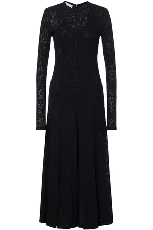 Serafini Semi-transparentes Jacquard-Kleid