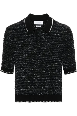 Thom Browne Tweed-Poloshirt