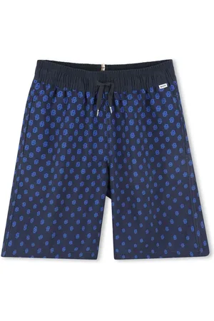 HUGO BOSS Badeshorts mit Monogramm-Print