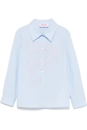 PUCCI Junior Hemd mit Stickerei