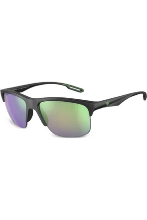 Emporio Armani Sonnenbrille mit eckigem Gestell