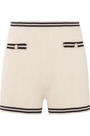 Alessandra Rich Shorts mit Zopfmuster
