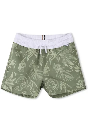 HUGO BOSS Badeshorts mit Blumen-Print