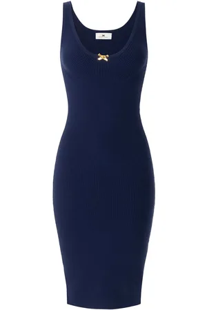 Elisabetta Franchi Gestricktes Tüllkleid