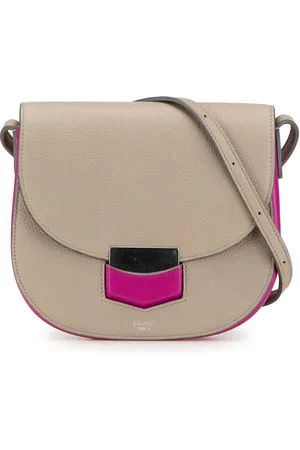 Céline 2016 kleine Bicolor Umhängetasche mit Trotteur-Muster
