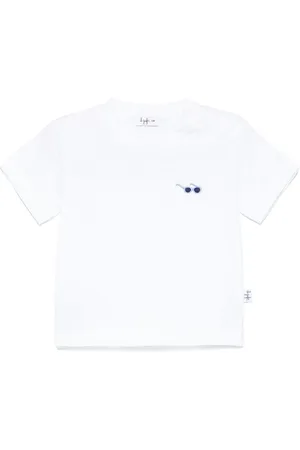 Il gufo Jersey-T-Shirt mit Stickerei