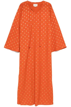 Bambah Kaftan aus Polka Lime