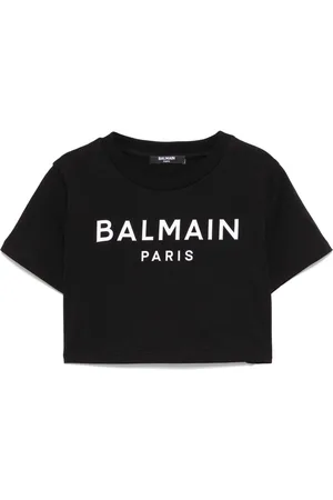 Balmain T-Shirt mit Logo-Applikation