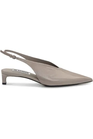 Jil Sander Slingback-Pumps aus Leder 45mm