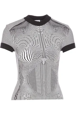 Jean Paul Gaultier Morphing Pinstripes T-Shirt