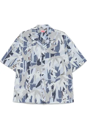 Kenzo Chiku-Rin Camo Hawaiihemd