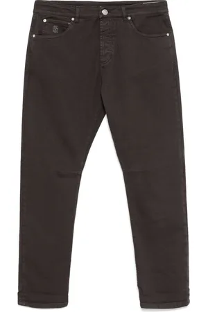 Brunello Cucinelli Stückgefärbte Jeans