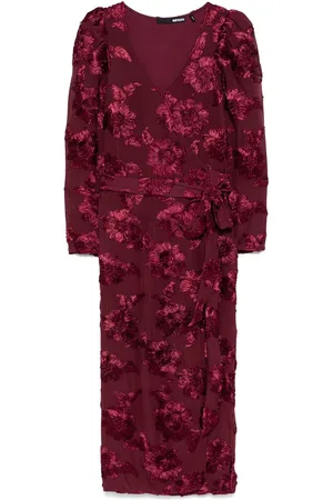 ROTATE Kleid mit Blumenapplikation