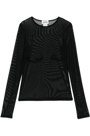 Jean Paul Gaultier T-Shirt mit geflocktem Logo