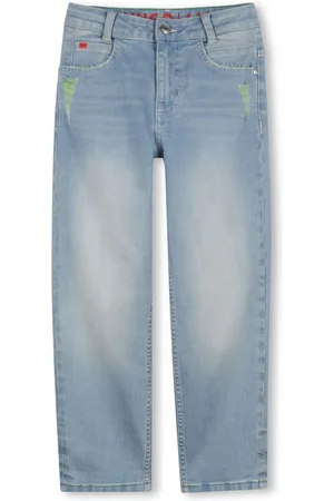 HUGO BOSS Straight-Leg-Jeans mit Logo-Patch
