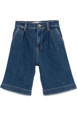 Elisabetta Franchi Jeans-Shorts mit Falten