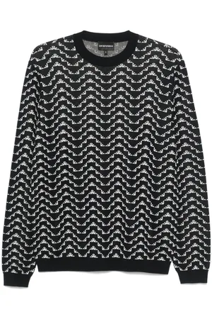 Emporio Armani Pullover aus Adler-Jacquard