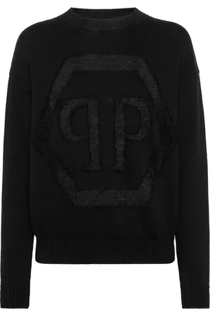 Philipp Plein Pullover mit Devoré-Logo