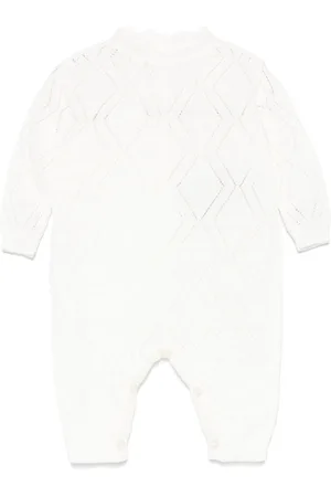 Elisabetta Franchi Strampler mit Logo-Jacquard