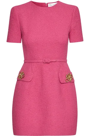 Oscar de la Renta Tweed-Minikleid