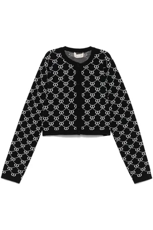 Twin-Set Cardigan mit Intarsien-Logo