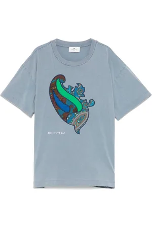 Etro T-Shirt mit Stickerei