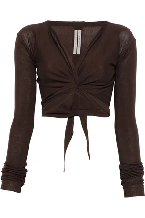 Rick Owens Gewickelter Cropped-Cardigan