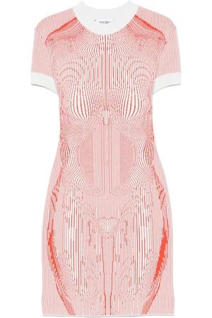 Jean Paul Gaultier The Morphing Pinstripes Kleid
