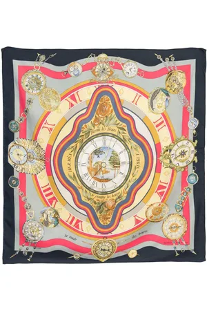 Hermès 1989 La Ronde des Heures by L. Dubigeon Seidenschal