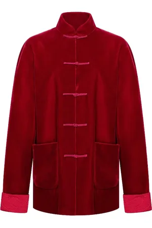 SHANGHAI TANG Tang Jacke aus Samt