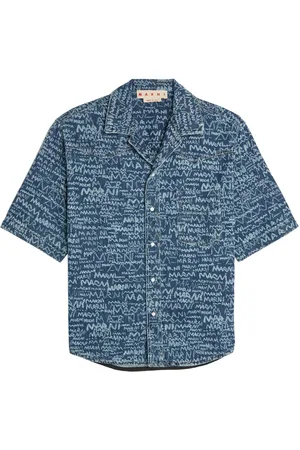 Marni Jeanshemd im Western-Look