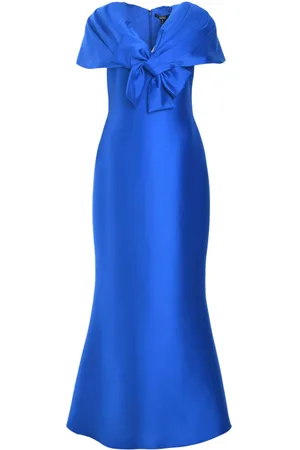 Badgley Mischka Abendkleid mit gewickelten Schultern