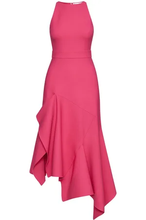 Oscar de la Renta Kleid mit asymmetrischem Saum