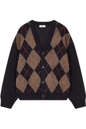 Studio Tomboy Cardigan mit Argyle-Muster