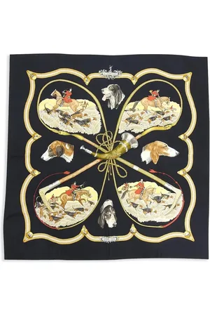 Hermès 1979 Le Laisser Courre by J de Fougerolle Seidenschal