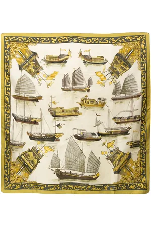 Hermès 1966 Jonques et Sampans by F. de la Perriere Seidenschal