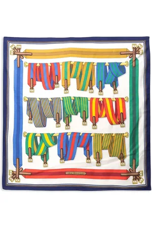Hermès 1990s Les Sangles by J.Metz Seidenschal
