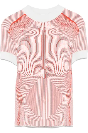 Jean Paul Gaultier The Morphing Pinstripes T-Shirt