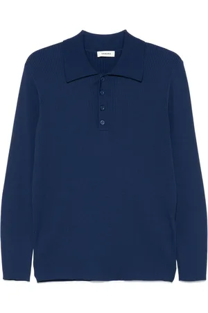 Sandro Poloshirt aus geripptem Strick