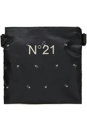 Nº21 Schultertasche mit Logo-Print