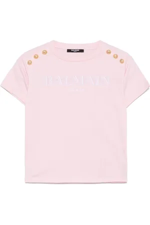 Balmain T-Shirt mit Logo-Stickerei