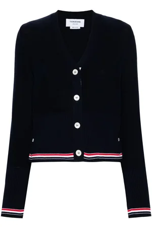 Thom Browne Cardigan mit RWB-Streifen