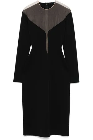 MUGLER Midikleid im Layering-Look