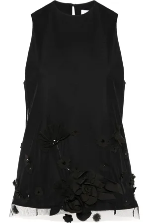 Viktor & Rolf Bluse mit Blumenstickerei