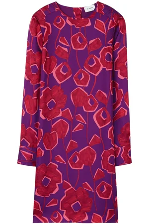 ST. JOHN Kleid mit Blumen-Print