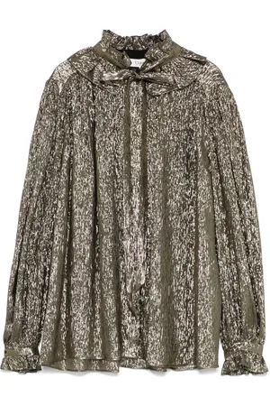 Chloé Bluse mit Lamé-Effekt