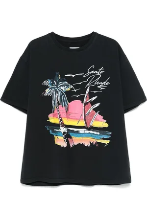 Rhude T-Shirt mit Strand-Print